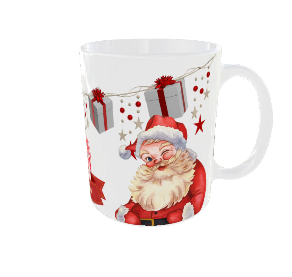 Weihnachtstasse Nikolaus personalisierbar