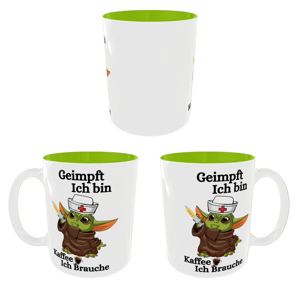 Geimpft Ich bin Kaffee Ich brauche